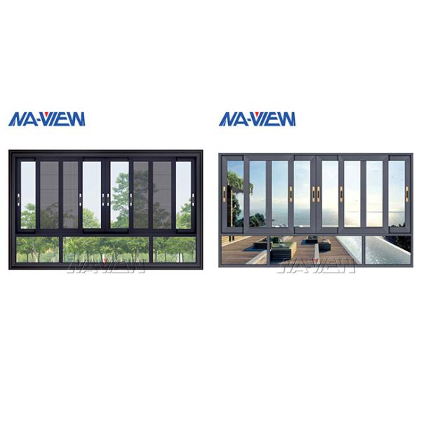 OEM Chinese manufacturer Latest Custom Style Small Minimal Sliding Glass Windows