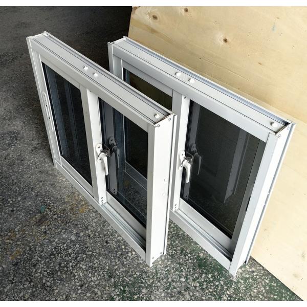 Aluminum Double Sliding Window And Door Easy Operation With Crescent Lock