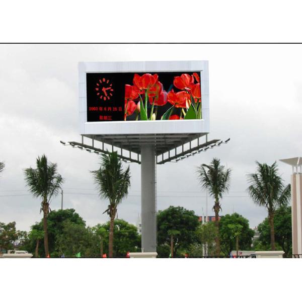 High Definition Outside LED Video Screen With 6500cd / sqm Brightness