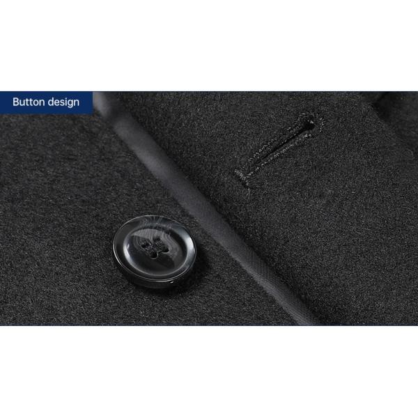 Regular Men's Woolen Coat Winter Solid Color Single-breasted Pocket Camel Male Long Trench Coat Mens Overcoat