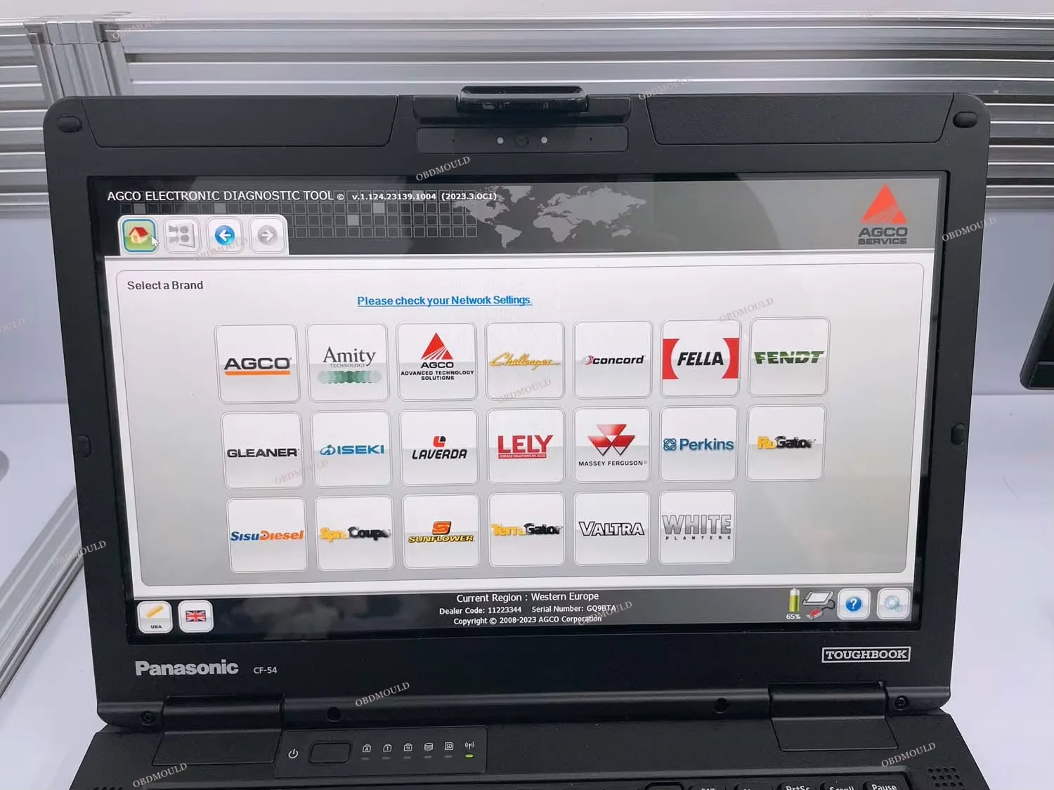 For AGCO CANUSB EDT Massey Ferguson FENDT OEM AGCO Interface Diagnostic Tool Agricultural Diagnostic Scanner