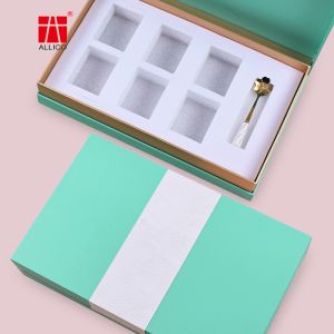 Clamshell Rigid Cardboard Gift Boxes Book Shape Handmade OEM