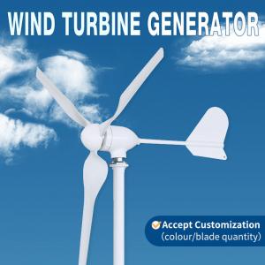 China 600W Wind Turbine Generator 3 Blades Wind Driven Generators custom Size on sale
