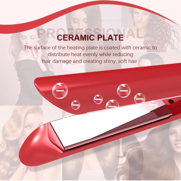 45W Ceramic Flat Iron Hair Straightener 3D Floating Titanium Plates