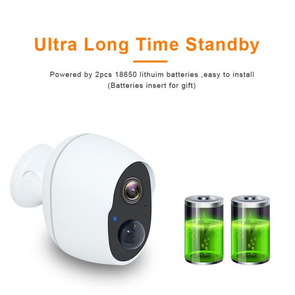 Ultra Low Power Camera With Body Sensor Two Way Audio Mini Indoor Outdoor Wireless Camera