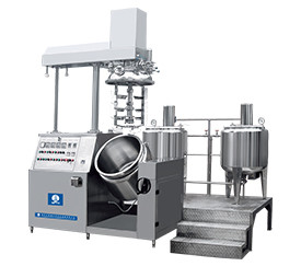 China 50L-10000L Vacuum Emulsification Machine Cosmetic Homogenizer Mixer High Stability on sale