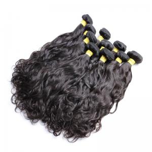China Natural Wave Brazilian Human Hair Bundles For Black Women Long Hair / Shedding Free on sale