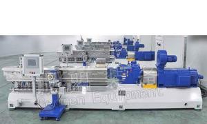 Buy cheap High Output Plastic Compounding Line Auto Conical Twin Screw Extruder product