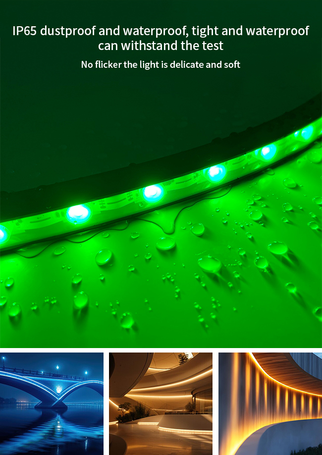 Silicon Flex LED Wall Washer DC24V DMX512 Dimmable RGBW LED Wall Washer Lights Outdoor IP68