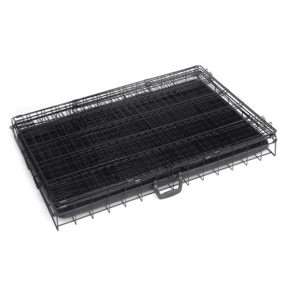 Plastic Base Pan 36in Metal Dog Crates For Safety