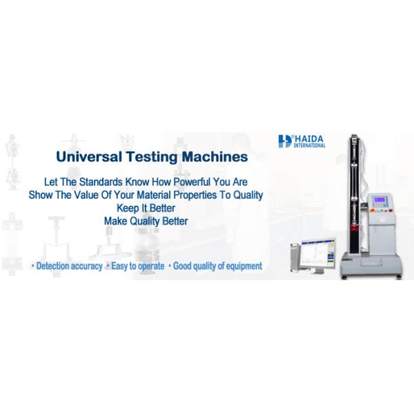 Single Column Universal Tensile Testing Equipment With PC Control Test Equipment