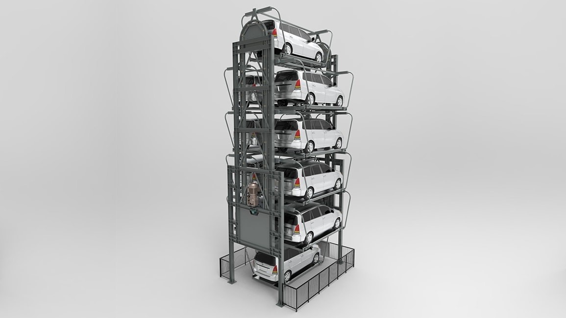 Buy cheap Durable Vertical Rotary Car Parking System Lightweight Compact product