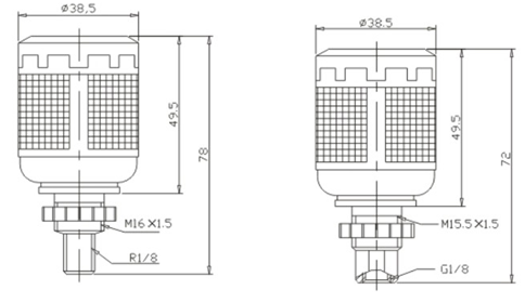 Pneumatic Components Lever type Automatic Drainer For Air Filter Water Drainer