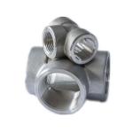 Hot Dip Galvanized SS Threaded Pipe Tee Equal Diameter Customized