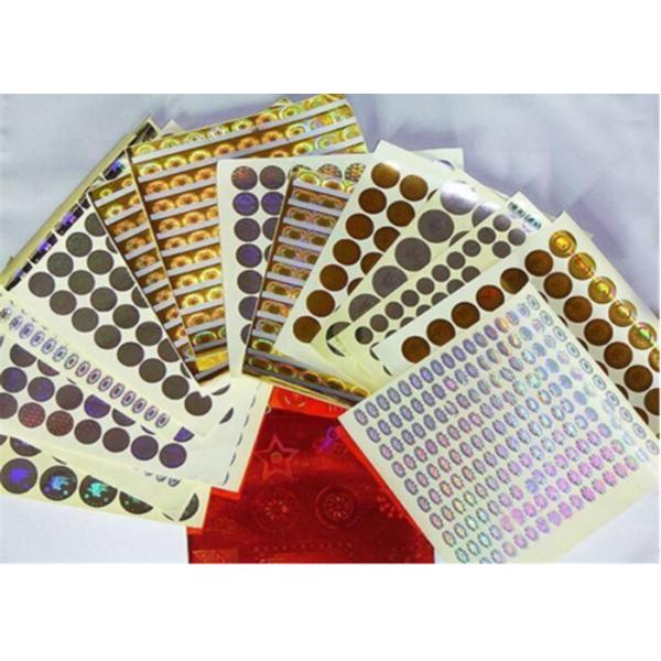 PET Security Hologram Sticker / Anti Counterfeit Label With Serial Number Codes