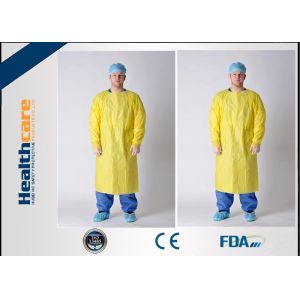 Antibacterial Disposable Protective Gowns / CPE Isolation Gown With Thumb Up