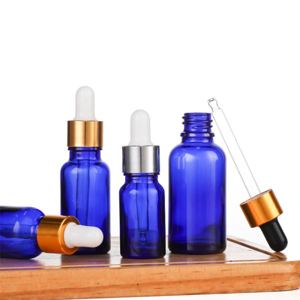 Aluminium Dropper Glass Bottle for Skin Care 10ml 20ml 30ml 50ml Customized Logo Accepted