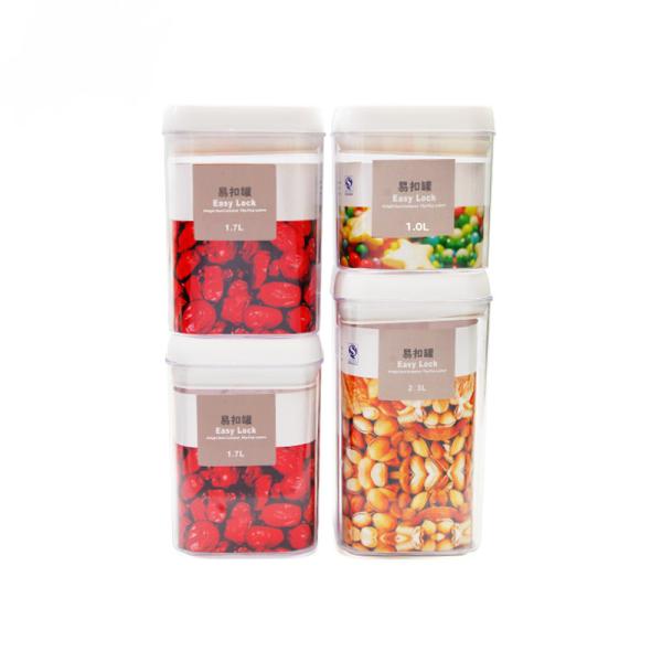 Easy Open Airtight Transparent Small Plastic Food Storage Container