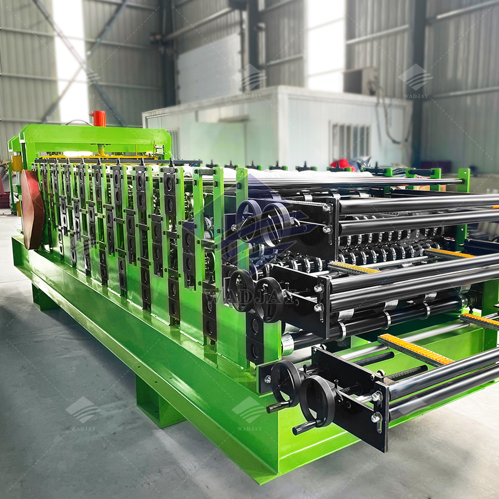 Automatic Three Layer Roll Forming Machine , Trapezoid Roof Sheet Roll Forming Machine