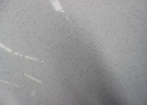 Moon White Molded Sink Quartz Stone Countertops With Laminate Countertop Skins