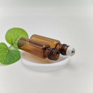 Hanya Amber Essential Oil Roller Bottles 10ml 15ml No Leakage