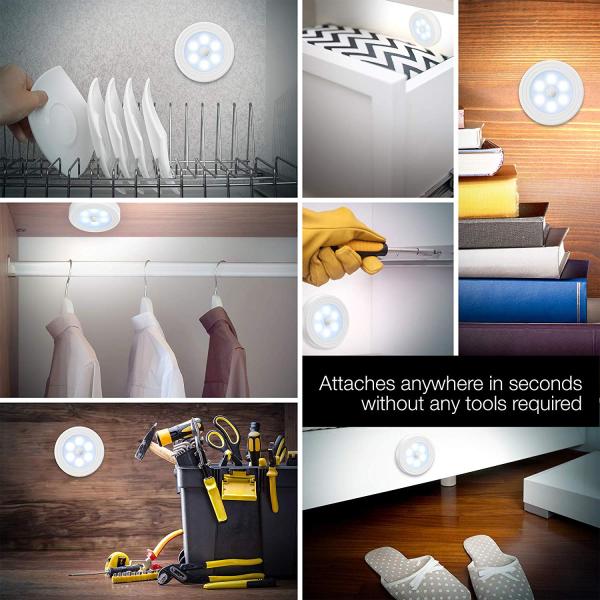 EMC FCC Certified Wardrobe Sensor Lights Battery Operated Pir Lights