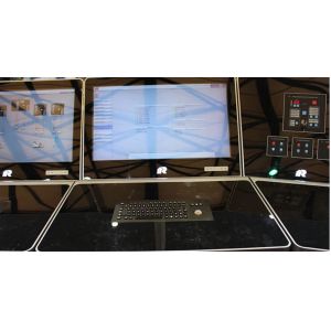 IK09 Vandal Resistant Industrial Keyboard With Trackball