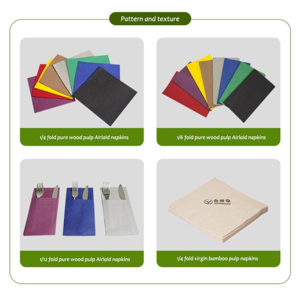 Multicolor Cloth Like Paper Napkins Serviettes Durable Multipurpose