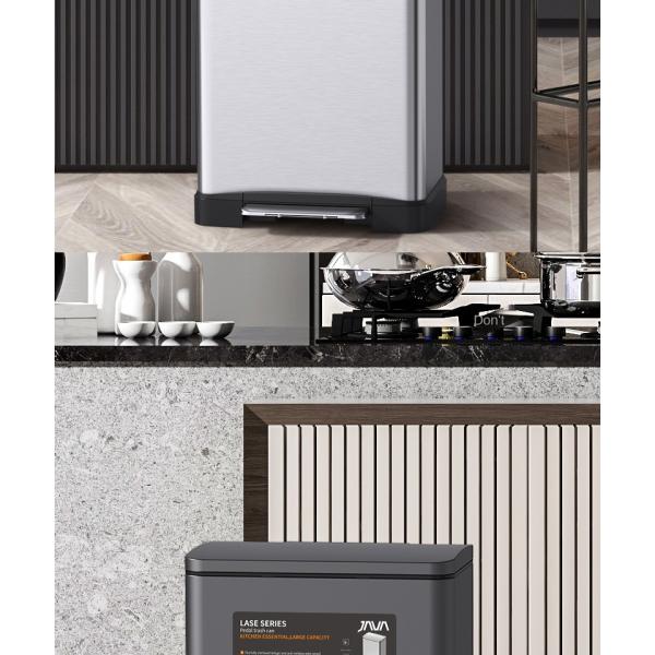 20 Liters 30 Liters 45 Liters Custom Kitchen Large Household Deodorant Commercial Stainless Steel Trash Can with Lid