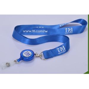Buy cheap Retractable Badge Holders Lanyards With Metal Hook / Plastic Buckle product