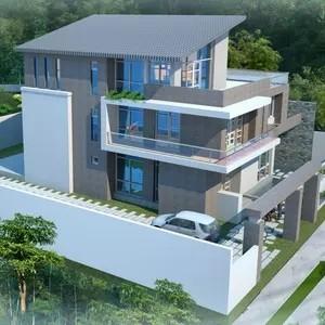 China Complete Decorative Modern Fast Install Two Storey Luxury Prefab House Villa Designs on sale
