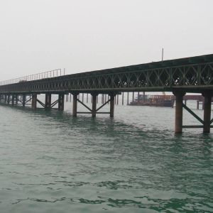 Steel Lighting Emergency Modular Bridge / Construction Steel Truss Bridge