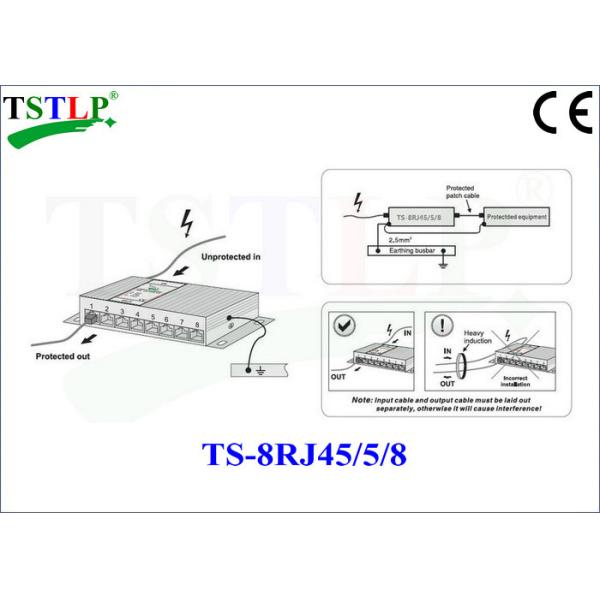 5V 8 Lines 8 Channels Lightning Surge Protector For Lan Cable Network