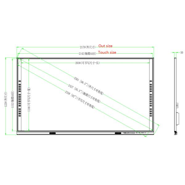 Android 14 Windows Central Control System 2*15W Speakers Camera Mic Inbuilt Projector Board Usb Port Computer Pc
