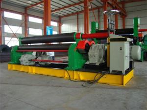 Buy cheap 3 Roll Plate Rolling Machine For 12mm Thickness 300mm Width Plate , 11KW Motor Power product