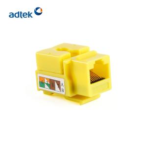 China Cat5e Rj45 Keystone Coupler , Ethernet Cable Keystone Jack on sale