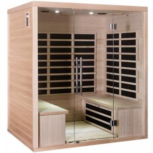 Buy cheap Red Cedar Wood Carbon Panel Far Infrared Sauna Room For Home 4 Person product