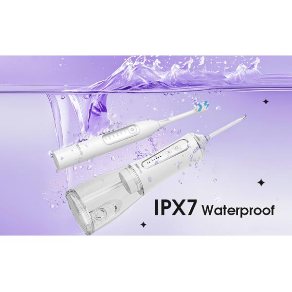 Factory Price Newest Led Lpx7 Cordless Power Floss 2 in 1 Water Flosser and Sonic Toothbrush