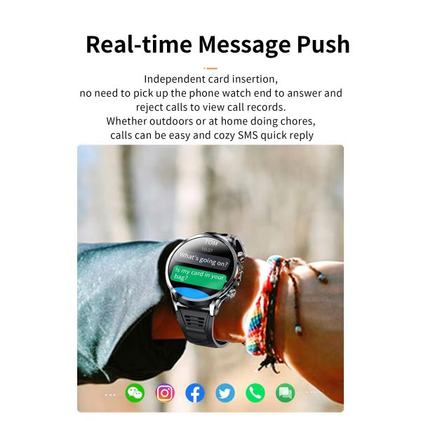 H18 Android 4G Smart Watch Camera WIFI For Men 1.85 Inch Screen 1100mAh 3GB + 32GB