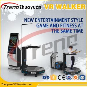 Buy cheap Black Amusement Park Virtual Reality Treadmill With Free Shooting Games product