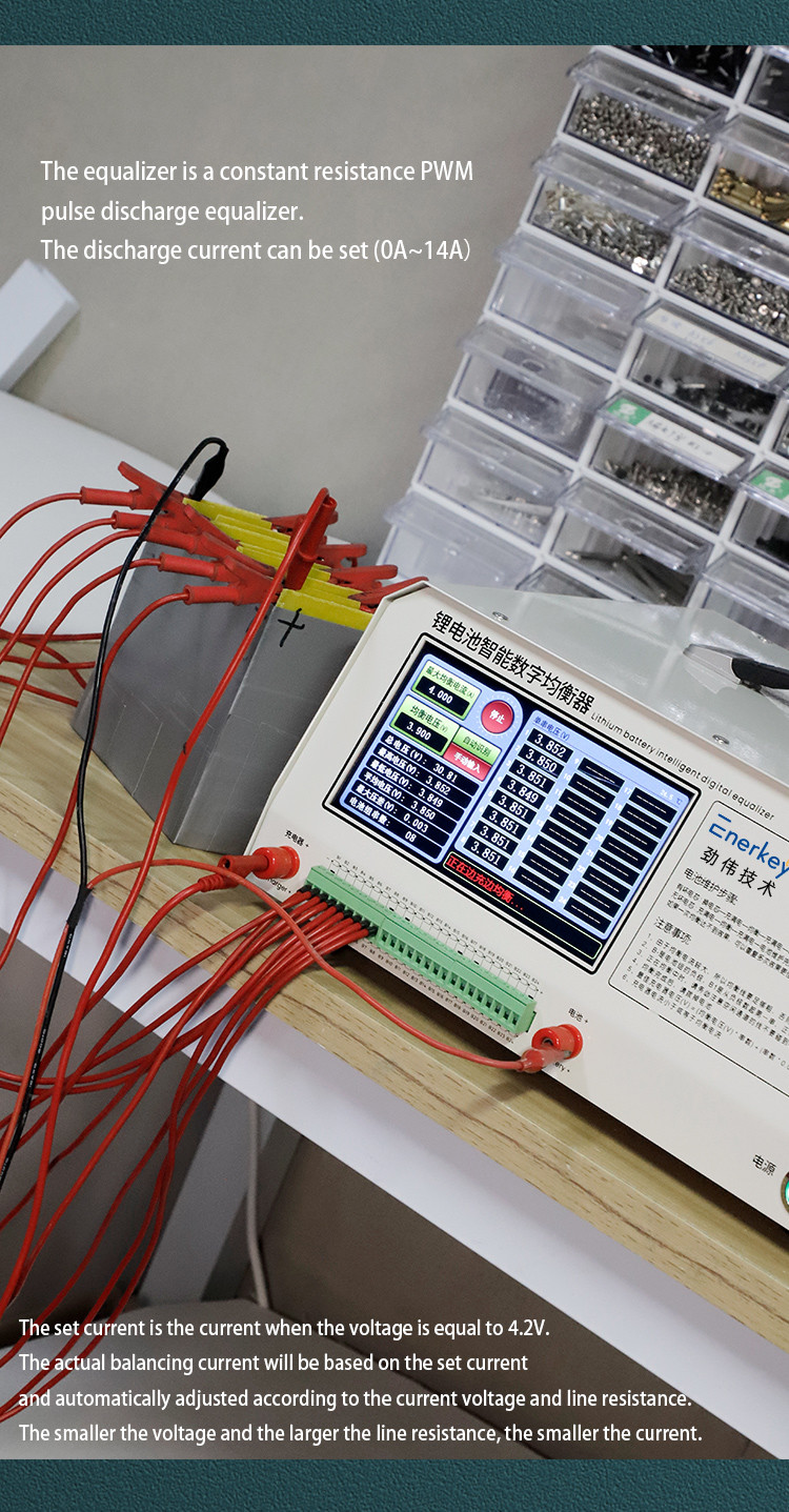 24S 14A 12V/24V/48V/76V/96V/102V Battery Cell Discharge and Charger Repairing Equalizer Balancing Machine