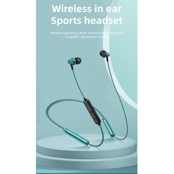 Wireless Bluetooth Neckband Earbuds HD Stereo Sound Noise Canceling Headset