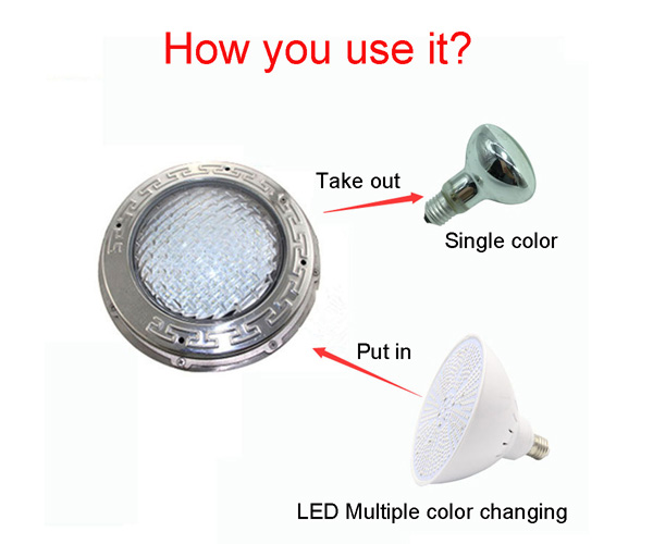 Fountain Replacement 82Ra Hayward Underwater Pool Light