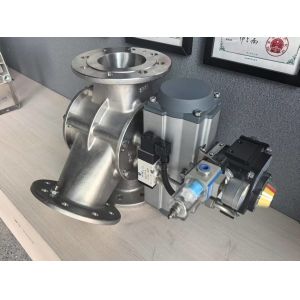 Stainless Steel Three-way Diverter Valve For Pneumatic Conveying Of Powder Or