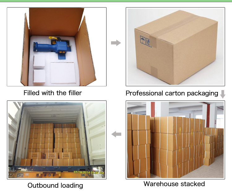 ZDpack handheld semi automatic pallet strapping machine carton packing