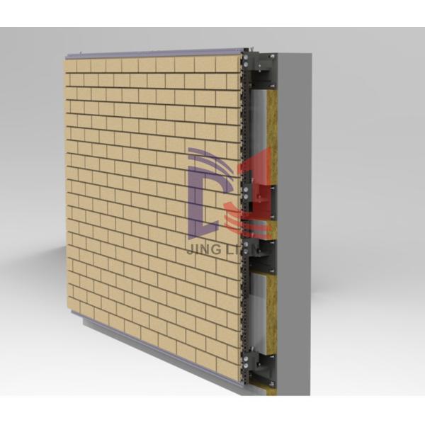 Unitized Modular Ventilated Façade Support System for Brick Wall Support System Diversified Project Needs