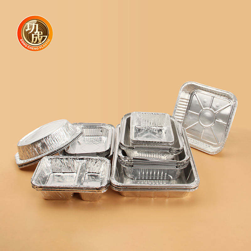 Buy cheap Square Round Aluminum Foil Container Rectangle Foil Trays product