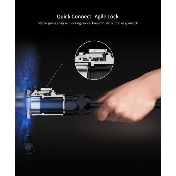 CNLINKO M12 Panel Mount Waterproof Ip67 6 Pin Male Female Docking Connector