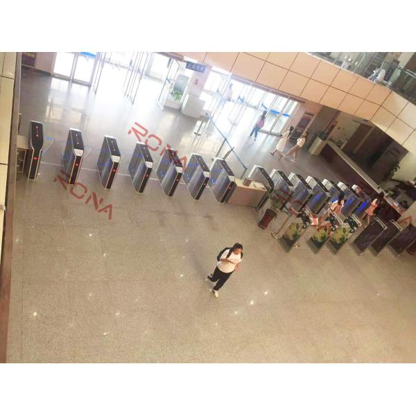 Smart Station Flap Barrier Gate Turnstile Access Control System DC24V Brush Motor