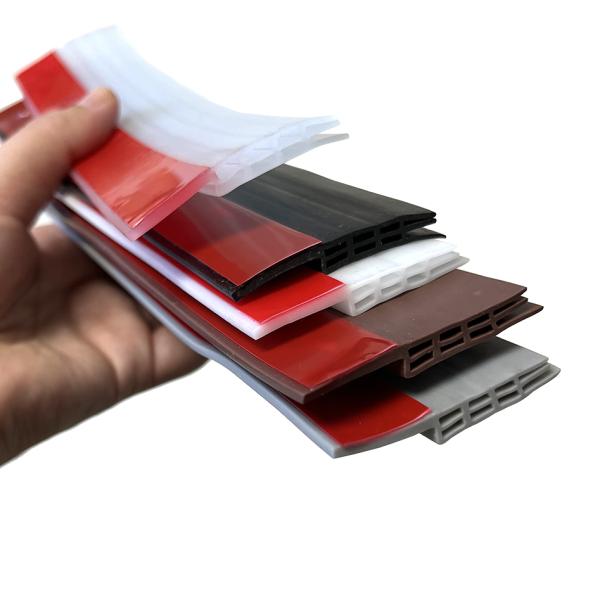 2" Silicone Rubber/PVC Under Door Sweep Weather Stripping Door Bottom Seal Strip Draft Wind Stoppers